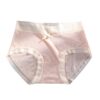 Femmes Taille Moyenne Coton Respirant et sans Couture Impression nœud Culotte Noir