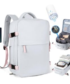 Sac à Dos Voyage à Vide-Sous Vide avec Pompe - 40x30x20 & 40x20x25 Bagage Cabine pour Ryanair Wizz Air EasyJet, Bagage à