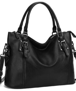 MayBlosom Sac à Main Femme en Cuir PU - Cabas Hobo avec Sangle Réglable, Grand Capacité & Poche Arrière - Idéal pour Sho