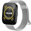 Bracelet en métal Acier Double Aimant Amazfit Bip 5 Cheetah Compatible avec Magnétique