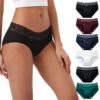 INNERSY Culottes Femme Coton Doux Slip Sexy Chic Élastique Lot de 6 OEKO-TEX