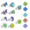 Hifot Bagues d'humeur Réglables pour Femmes et Hommes - 10 Pièces de Couleur Changeante Bijoux, Accessoire de Cadeau pou