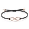 Jrêveinfini Bracelet Argent Sterling 925 Femme, Fait Main, Idée Cadeau Anniversaire Fête des Mères, Réglable 14+9cm