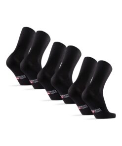 Chaussettes diabétiques Danish Endurance en Fibre de Bambou Pas Cher, Ne Serrent Pas, Homme Femme, 3 Paires OEKO-TEX STA