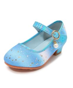 Chaussures de Princesse Elsa Cendrillon Mariage Soirée Bout Fermé Talon Haut Mary Jane Comfortable Respirant Cadeau Serg