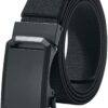 Ceinture élastique LionVII pour homme, réglable et extensible, boucle automatique, 130 cm