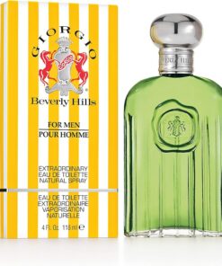Parfum Giorgio Beverly Hills Eau de Toilette Homme Notes Boisées et Orientale Spray Parfum Fruité Audacieux 118ml