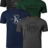 FULL TIME SPORTS T-shirt en coton pour hommes - Set de 4 - Imprimé fashionable pour sportifs - Tailles M,L,XL,XXL