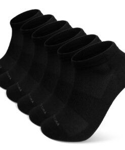 Chaussettes Sport LOFIR en Bambou pour Homme: Socquettes Invisibles Courtes Ultra Douces Respirantes 6 Paires OEKO-TEX S