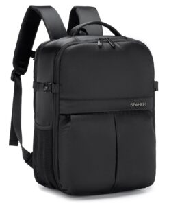 SPAHER 25L Sac à Dos Bagage Cabine 15.6 Pouces pour Airline Wizzair Vueling Easyjet Sac À Dos Voyage Homme Femme 40x30x2