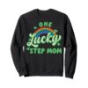 Une chance le jour de la Saint-Patrick taille toddler mère trèfle arc-en-ciel veste en coton