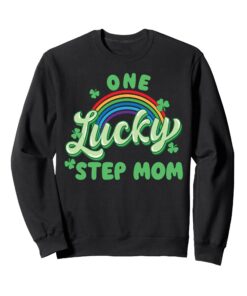 Une chance le jour de la Saint-Patrick taille toddler mère trèfle arc-en-ciel veste en coton