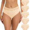 Wealurre Culotte Femme Coton Confort Slips Respirant Hipster Lot de 5