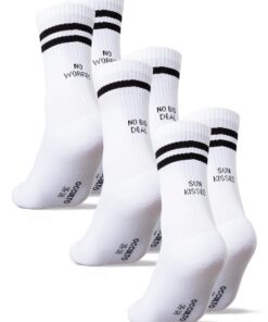 Occulto Chaussettes de Sport pour Femme et Homme - Lot de 3 (modèle: Leo) - Souffre d'insouciance - Exercice et Relaxati