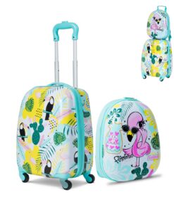 Valise SOARS Enfant 16" + Sac à Dos 12" pour Avion, Léger et Durable pour Enfants de 3 à 10 Ans