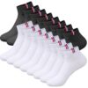 VEGCOO Chaussettes Sport Respirantes Absorbant la Transpiration Paires Homme Femme Taille 38-42