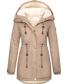 Xnova Parka Hivernale Chaude Femme Global Recycled StandardAnti-Froid Jacket Mi Longue