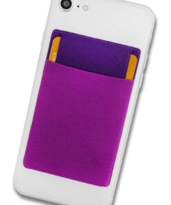 Cardsock Réutilisable Porte-Carte Téléphone Portable - Blocage RFID - Porte-Carte Crédit avec Rabat Fermeture Violet