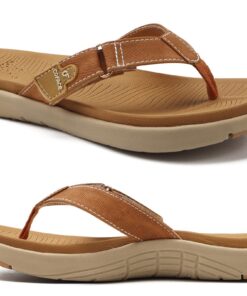 COFACE Tongs Femme Confortables Élégantes Chaussures de Plage et Piscine Été