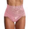 Culotte Gainante Taille Haute Feminine Ventre Plat Dentelle Sexy Respirant Élastique sous Vetements