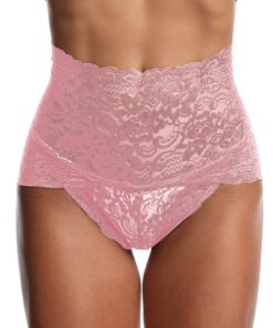 Culotte Gainante Taille Haute Feminine Ventre Plat Dentelle Sexy Respirant Élastique sous Vetements