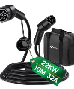 GONEO Type 2 Câble de Recharge Voiture Électrique Rapide Mode 3 pour VE/PHEV Spécialement Conçu pour les Hybrides avec H