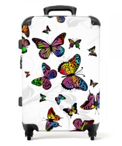 NoBoringSuitcases.com Valises Grandes Tailles Légeres pour Avion, 4 Roues 360° et Poignée Télescopique - Bagages Rigides