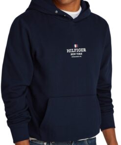 Tommy Hilfiger Sweat À Capuche Homme Mode Hiver Chauffant Regular Fit