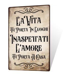 Plaque de décoration en métal vintage Putuo – Motivationnelle – Style rétro pour maison, bureau, bar – Cadeau inspirateu
