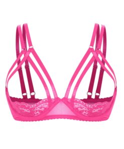 Sxiwei soutien-gorge dentelle réglables femme sein nu ouvert lingerie S-4XL