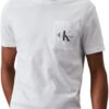 Calvin Klein T-Shirt Homme Manches Courtes Col Ras-du-Cou Monologo Core 100% Coton Unicode