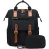 LOVEVOOK Sac à dos femme élégant pour voyage et travail avec étui pour câble de données imperméable OEKO-TEX STANDARD 10