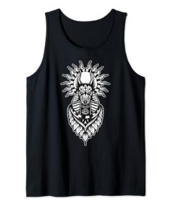 Anubis Dieu égyptien Ankh Œil d'Horus Blackwork Débardeur pour Hommes Femmes Multisituations Mode Design Original
