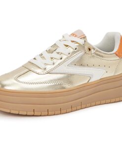 LUCKY STEP Chaussures Plateforme Femme - Semelle Gomme & Suédé | Style Rétro Casual | Marche/Tennis| Pointure EU 36-45