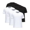 SoftSpun Lot de 6 t-shirts pour homme en 100 % coton | Meilleure qualité T-shirt uni col rond pour hommes OEKO-TEX STAND