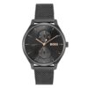 BOSS Montre Analogique Multifunction Quartz Homme Collection Tyler Acier Inoxydable