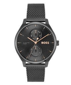 BOSS Montre Analogique Multifunction Quartz Homme Collection Tyler Acier Inoxydable