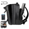 Sac à dos de voyage 60 l avec système de compression extensible - Économie d'espace et résistant à l'eau - Facile à empo