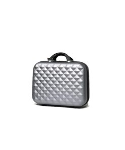 Valise pour Voyage et Week-end Marque Française CELIMS Grande avec Vanity 17 Pouces Silver 5802