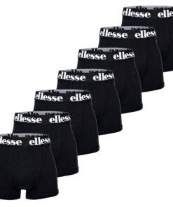 Ellesse Lot de 7 boxers Yema pour homme en coton stretch - Avec logo - Sans poche