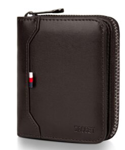 WACCET Portefeuille Cuir Veritable Homme - Protection RFID et Grande Capacite | Emplacements Cartes et Boîte-Cadeau Incl