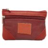 Charmoni Portefeuille Homme en Cuir Vrai - Fermeture Éclaire - Multi Poches - Bordeau - pour Homme