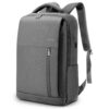 Sac à Dos HOMIEE Ordinateur 17 Pouces Homme Femme, Grande Capacité Antivol pour Travail et Voyage, Noir (Gris)