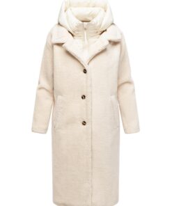 Manteau chaud Navahoo peluche femme col matelassé amovible XS à 3XL