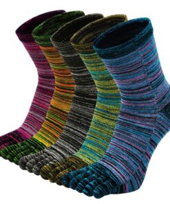Chausses 5 Doigts PutuO Homme - Sport Orties Séparées, Taille 39-44, 5 Paires - OEKO-TEX STANDARD 100