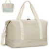 Sac de voyage ECOHUB Beige 20L-28L pour Femme avec Pochette Humide Amovible pour Ryanair Soldes 2023 Global Recycled Sta