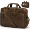 RAINSMORE Sacoche Ordinateur Imperméable Homme 16 Pouces Collège Affaires Fonctionnalités Durables Sacs Porte Document P