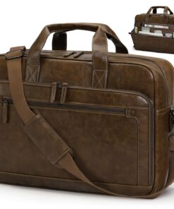 RAINSMORE Sacoche Ordinateur Imperméable Homme 16 Pouces Collège Affaires Fonctionnalités Durables Sacs Porte Document P