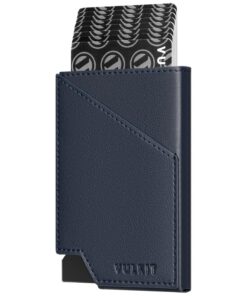 VULKIT Portefeuille Pop-up RFID Blocking en Aluminium Finition Élégante avec Poche pour Billets et Pièces – Idéal pour A