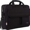 Sacoche Portatile Taygeer pour Ordinateur Portable 15.6 Pouces Imperméable Noir Hommes Femmes